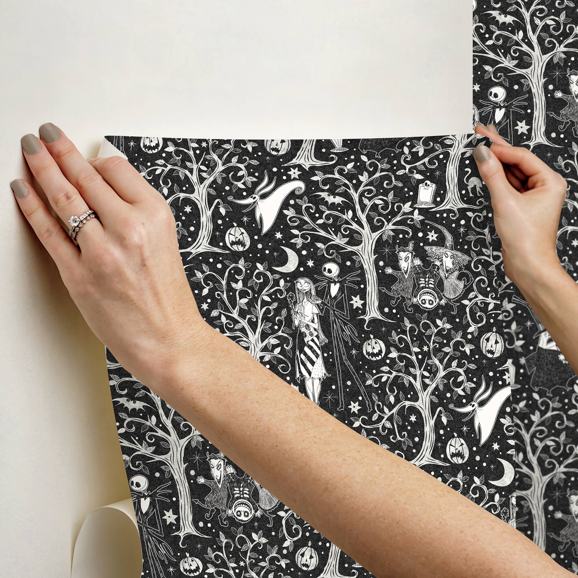 RoomMates Disney Tim Burton's The Nightmare Before Christmas Forest Peel & Stick Wallpaper